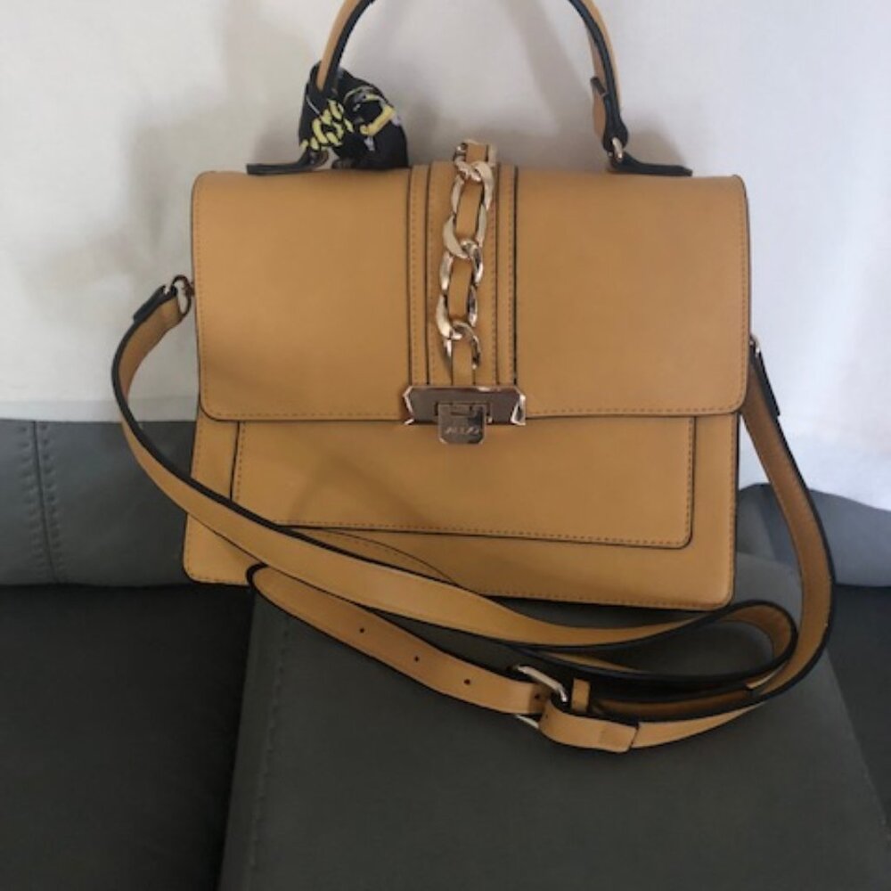 ALDO Designer Crossbody Chic Designer Satchel with Scarf Purse Handbag